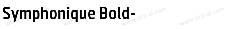 Symphonique Bold字体转换